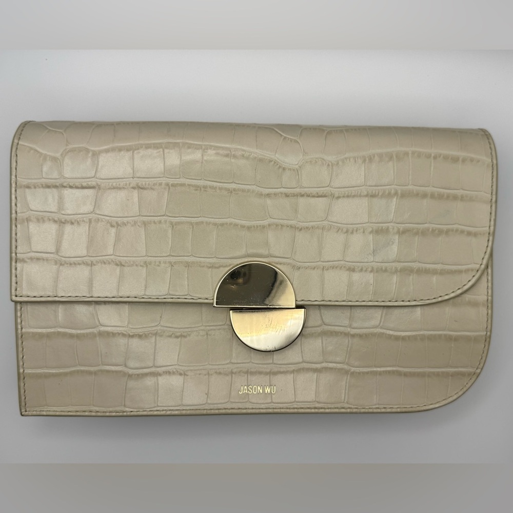Jason Wu Orbit Croc Embossed Leather
Clutch Bag MSRP $325